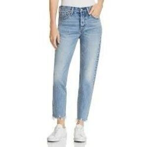 Levi’s Premium Sz 31 Wedgie Jeans Button Fly Raw Hem